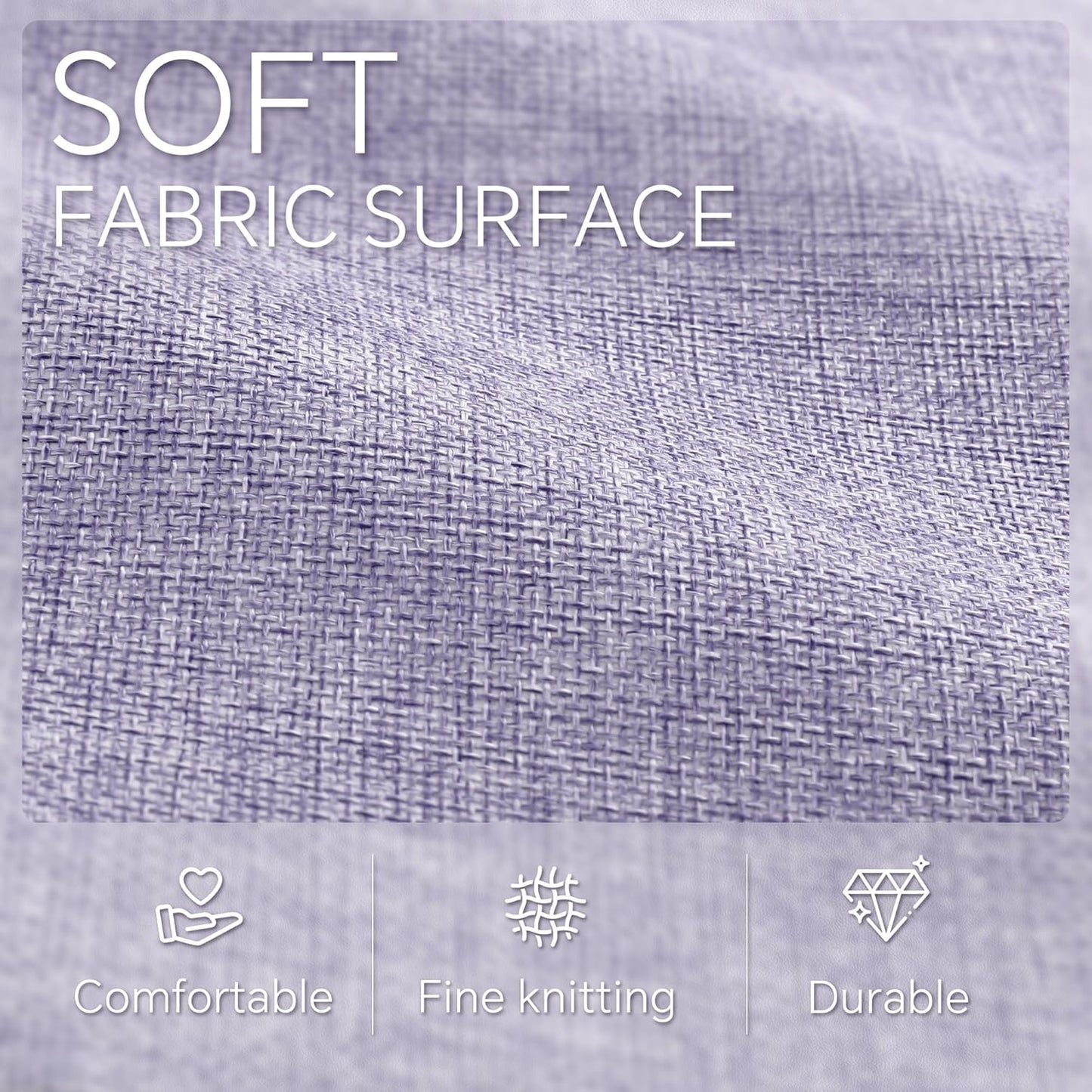 Cube Storage Baskets 6 Pack, 11x11 inch Foldable Cube Storage Bins with Leather Handles for Shelf Closet Nursery Toys (White/ Purple)