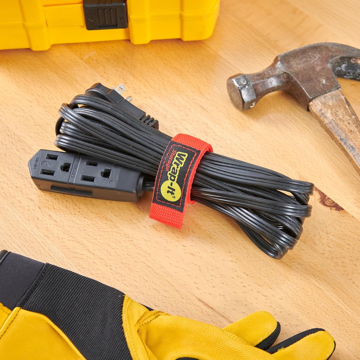 Quick-Straps by Wrap-It Storage - Assorted 12-Pack Multicolor - Hook and Loop Hose and Cable Organizers