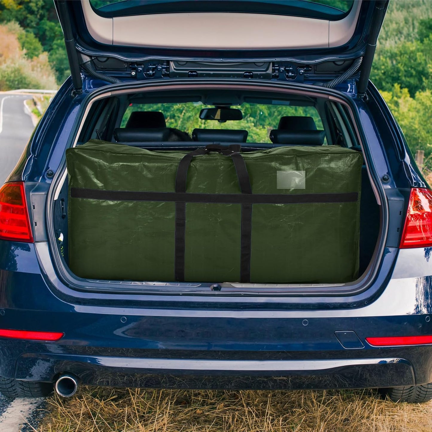 4 Pcs 66 Gallon Large Moving Bags with Zipper and Handles Foldable Storage Duffle Bags Heavy Duty Extra Large Totes for College Dorm Travel Clothes Blankets Bedding (4 Colors)