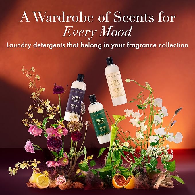 The Laundress Flora Luna Luxury Laundry Detergent, Long-lasting Fragrance up to 7 Days of Scent, BioRadiance Enzyme Technology, Keep Clothes Vibrant for Longer, USDA Biobased, 15 Loads