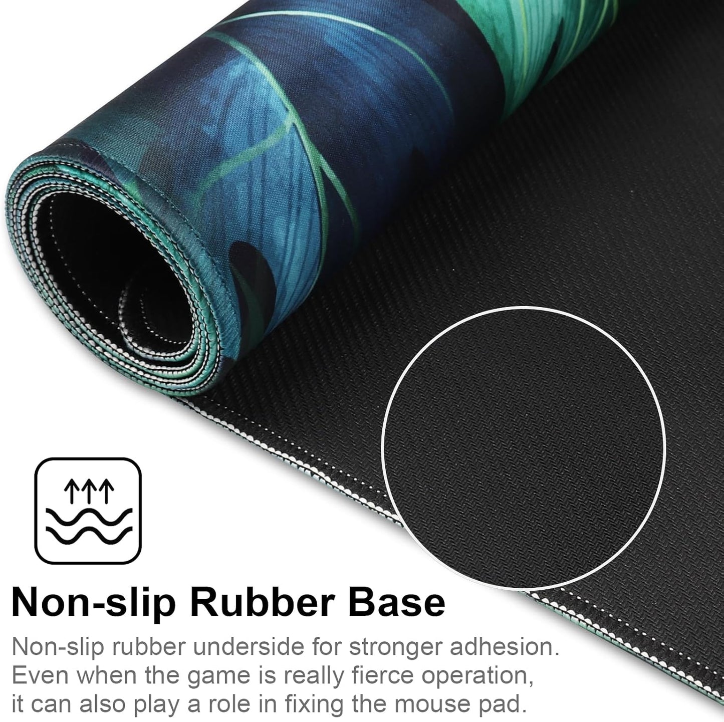 XXL Gaming Mouse Pad 35.4x15.7 Professional Large Mouse Pad & Computer Game Mouse Mat-90x40 Greenleaf