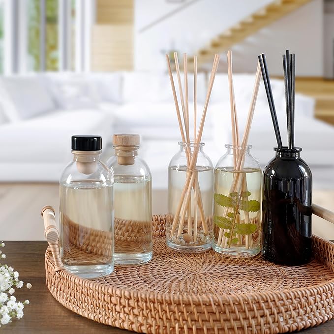 Urban Naturals Pumpkin Spice Reed Diffuser Set - Buttery Pumpkin with Jasmine, Cinnamon Leaf, Nutmeg and Vanilla - Made in The USA