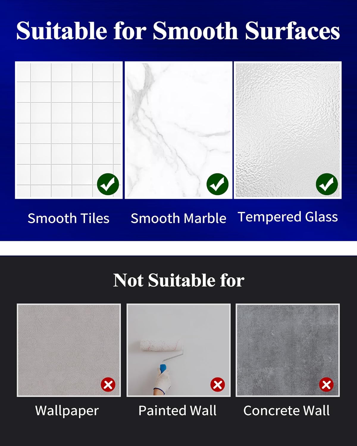 Kitsure Shower Caddy - 2 Pack Adhesive Shower Organizer, Rustproof Metal Shelves, No-Drill Bathroom Organizers and Storage, Silver Grey, XX-Large