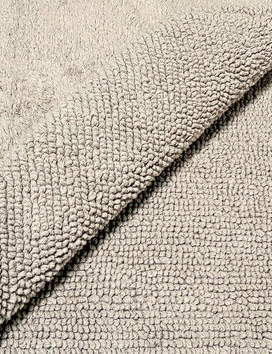 Cruiser’s Caché Classic Organic Cotton Loop Bath Mat, 24" x 36" Taupe Bath Rug