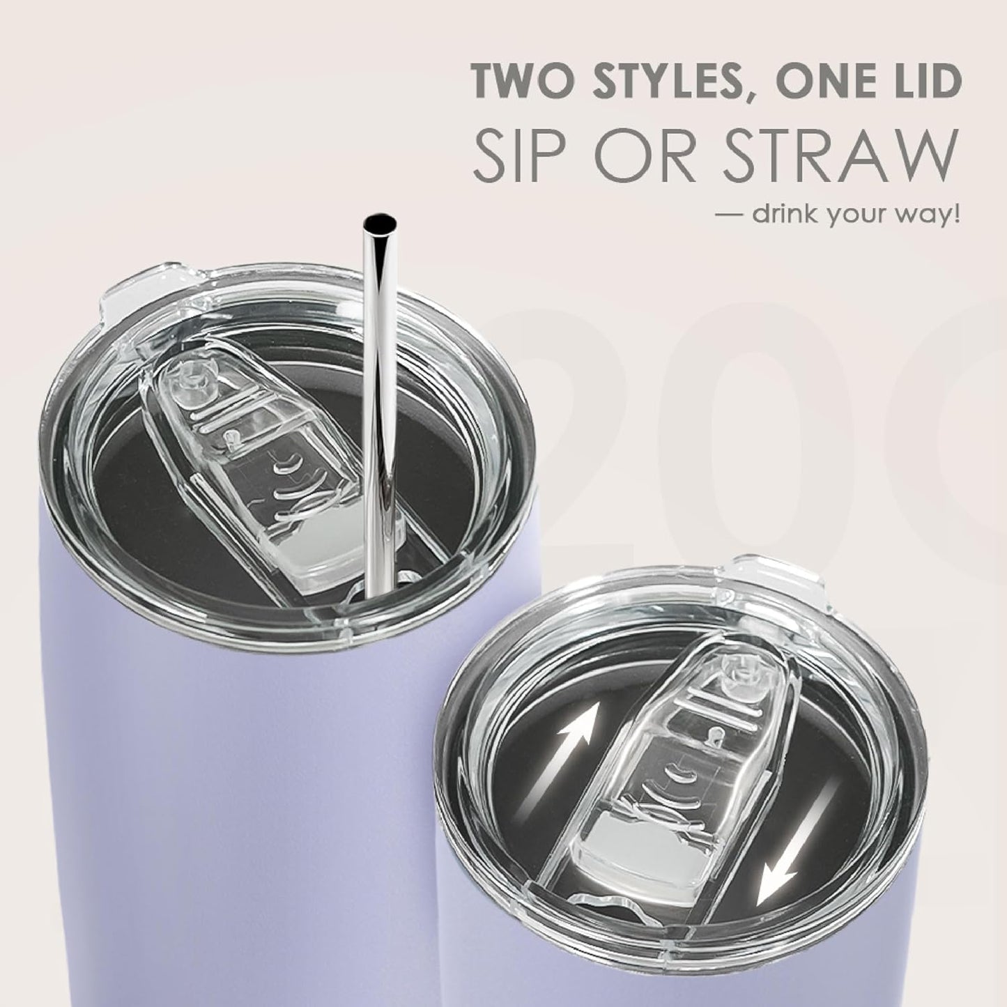 SANDJEST Blue Tumbler 20oz Stainless Steel Double Wall Vacuum Insulated, Travel Coffee Cup, Gifts for Men Women Birthday Christmas