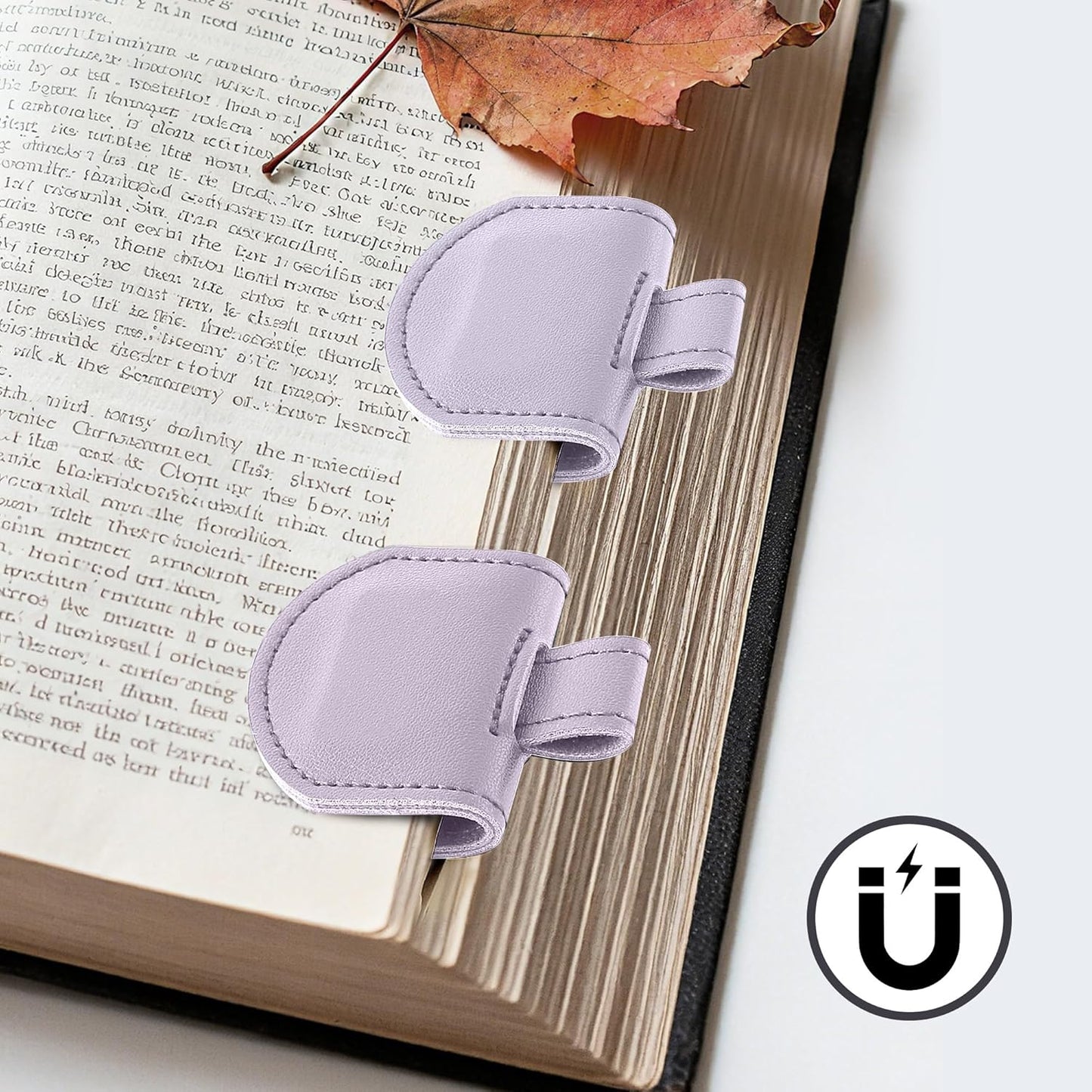 Magnetic Pen Loop Holder, Pencil Holder for Notebooks, Journals, Calendars, PU Leather 3 Pack