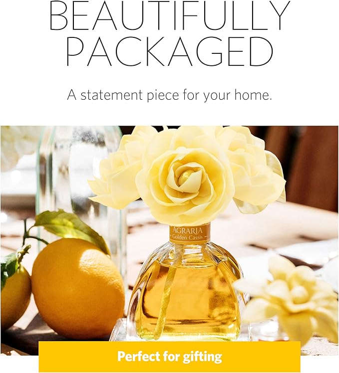 AGRARIA AirEssence & PetiteEssence Flower and Reed Diffuser Set, Luxury Home Fragrance Set, Scented Oil Reed Diffuser Gift for All Occasions