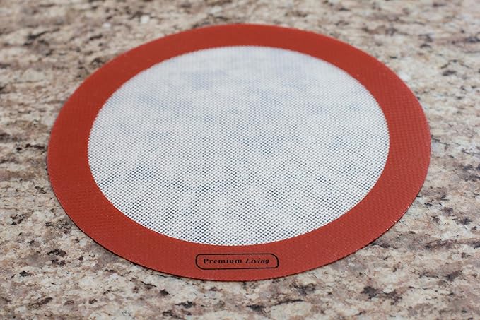 Round Silicone Baking mat for Cakes, Pastry, Pies, Reusable Easy Clean Liner
