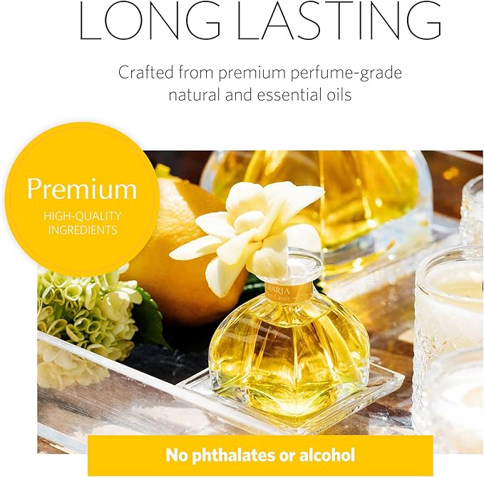 AGRARIA AirEssence & PetiteEssence Flower and Reed Diffuser Set, Luxury Home Fragrance Set, Scented Oil Reed Diffuser Gift for All Occasions