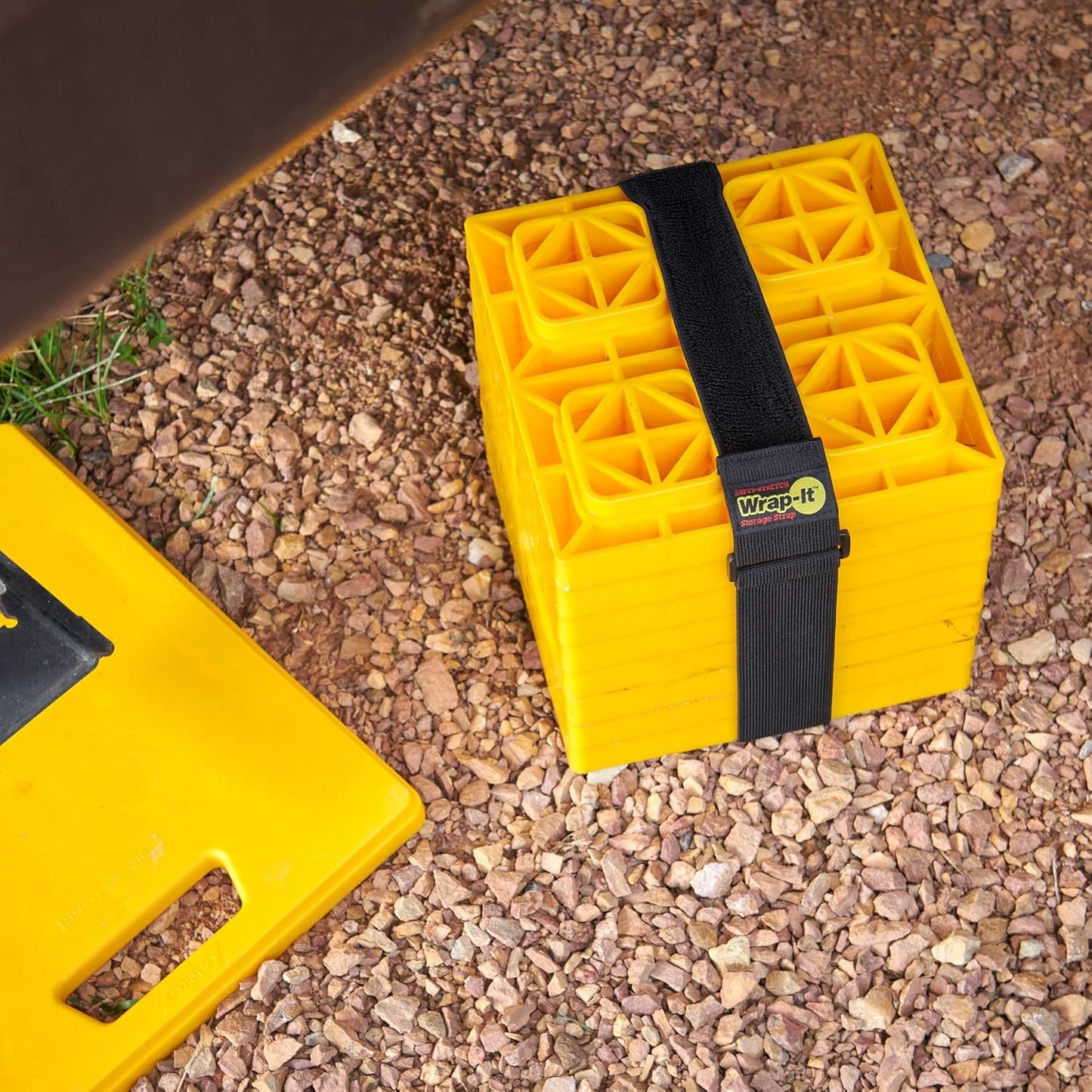 Super-Stretch Wrap-It Storage Straps, 32-in x 2-in (4-Pack) - Elastic Hook and Loop Cinch Straps - Pool Hose and Cable Straps, Garage and RV Storage Accessories