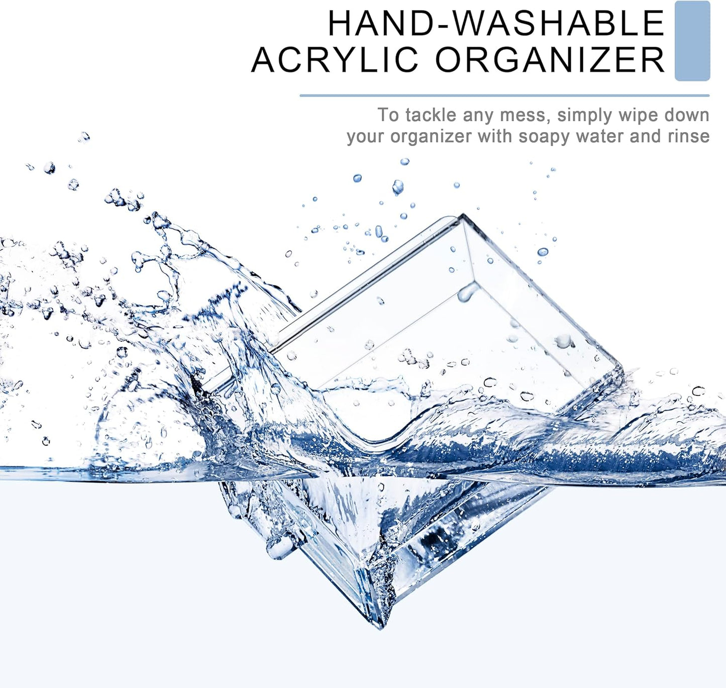 Sorbus Acrylic Makeup Organizer Set, 7-Drawer Vanity & Countertop Cosmetic Storage with Small & Wide Drawers, Clear Makeup Storage for Brushes, Lipsticks, Jewelry – Holiday Gift for Women & Teens