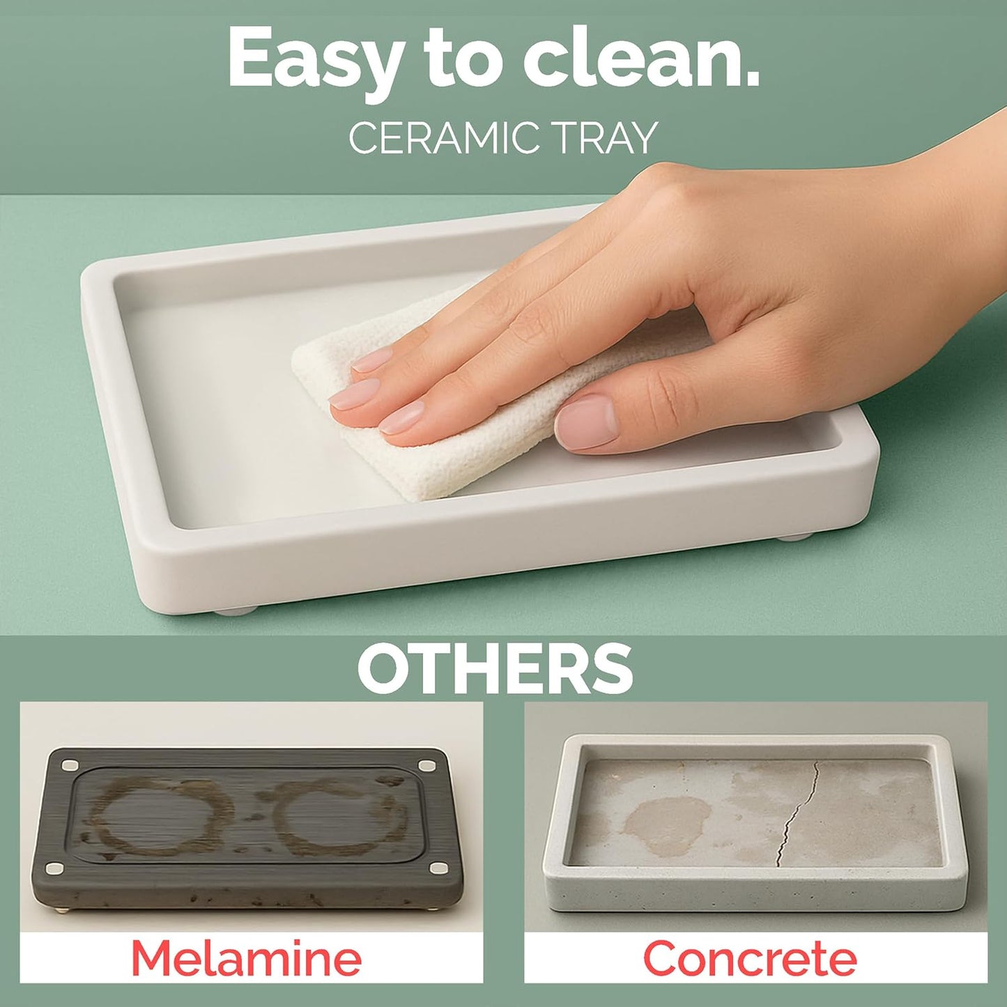 Vine Creations Glass Soap Dispenser Set, Kitchen Soap Dispenser Set with Ceramic Tray, 16 oz Dish Soap and Hand Soap Dispensers with Stainless Steel Pump Decor (Clear Bottle/Matte Black)