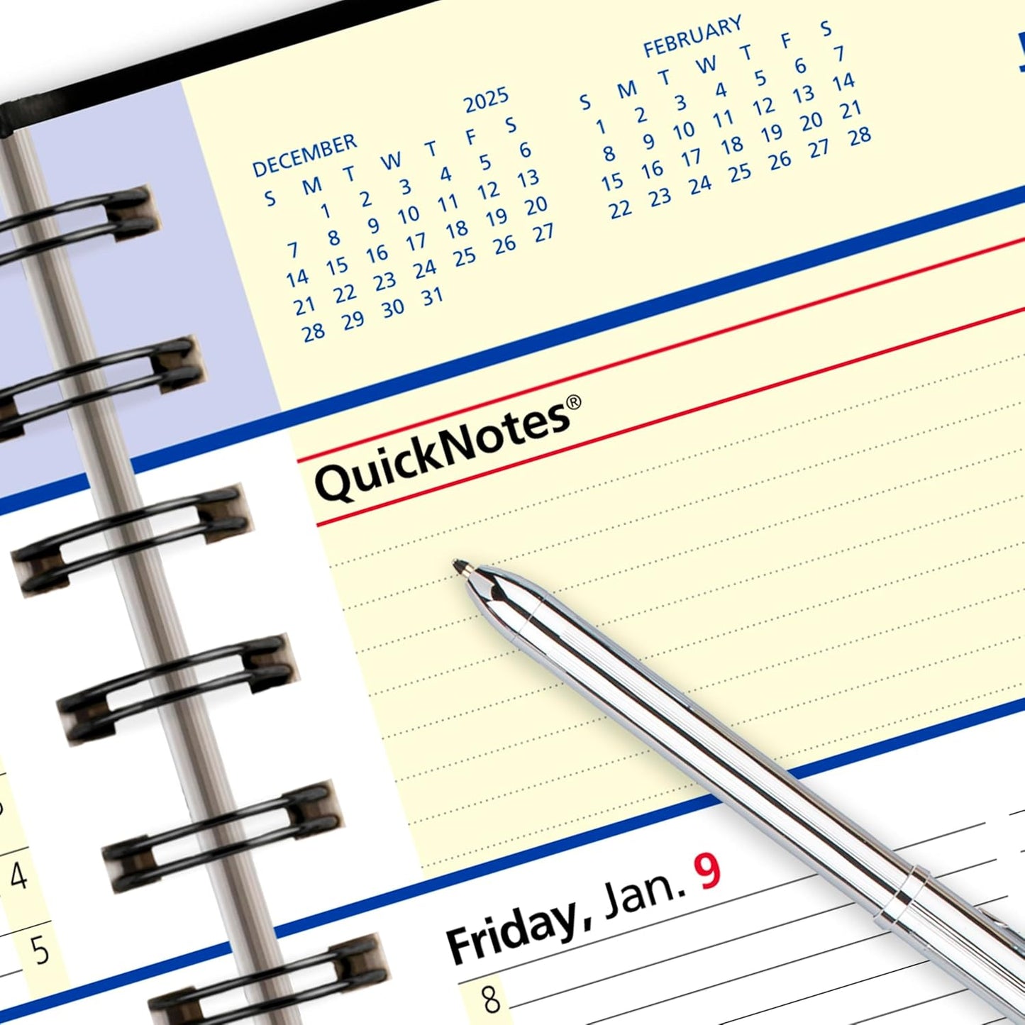 AT-A-GLANCE 2026 Appointment Book Planner, Weekly & Monthly, 5" x 8", Small, QuickNotes, Black (76020526)