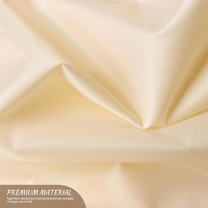 Univivi Premium Breathable Oxford Dress Cover Garment Bag, 60 inch Garment Bag for Hanging Clothes, Closet Clothes Storage, Dress, Jacket, Suit & Coat Bag - Beige