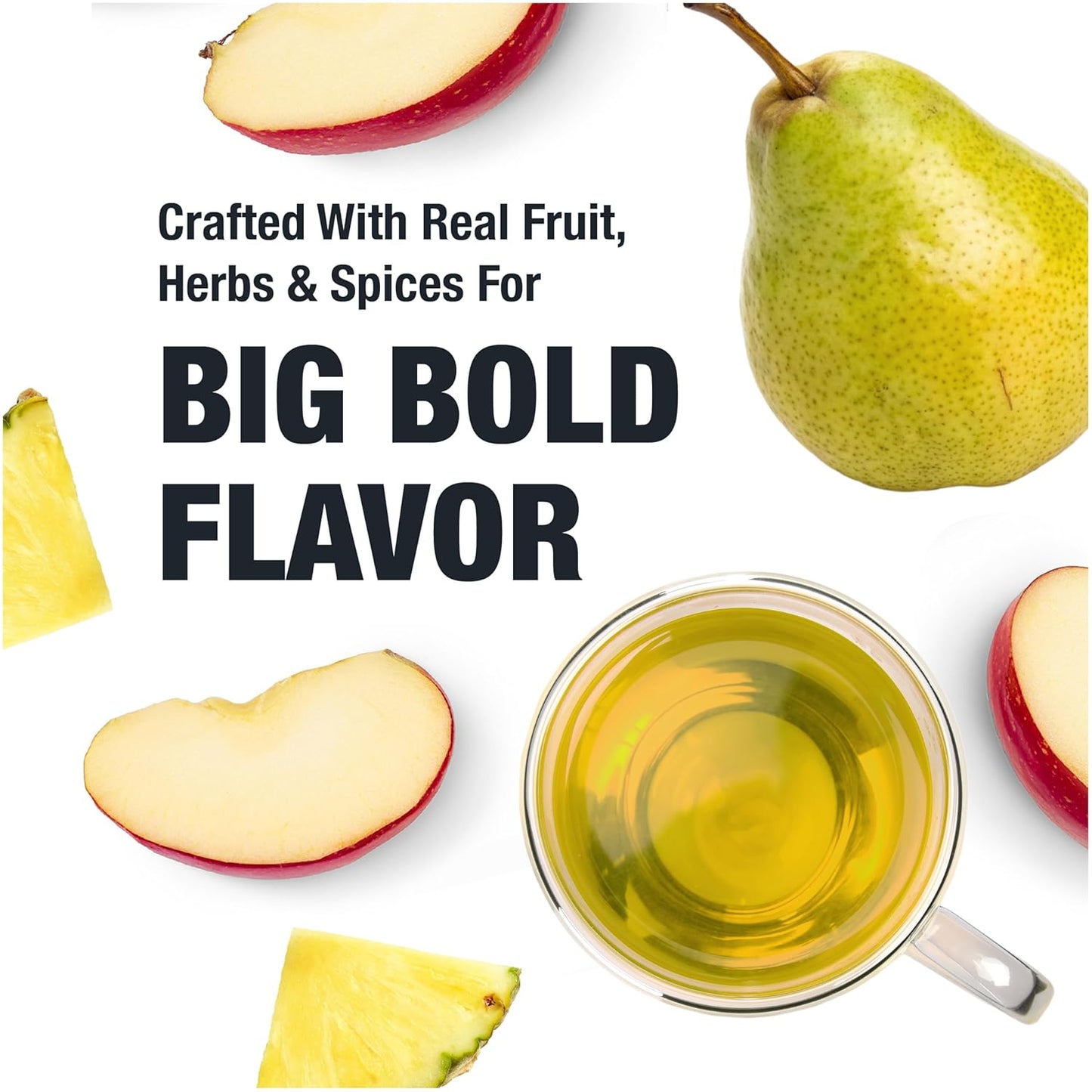 Tiesta Tea - Pear Reverie Tea, Loose Leaf, White Pear Herbal Tea, Premium Low Caffeine Tea Blend, Make Hot or Iced & Up to 200 Cups, 16 oz Resealable Bulk Pouch