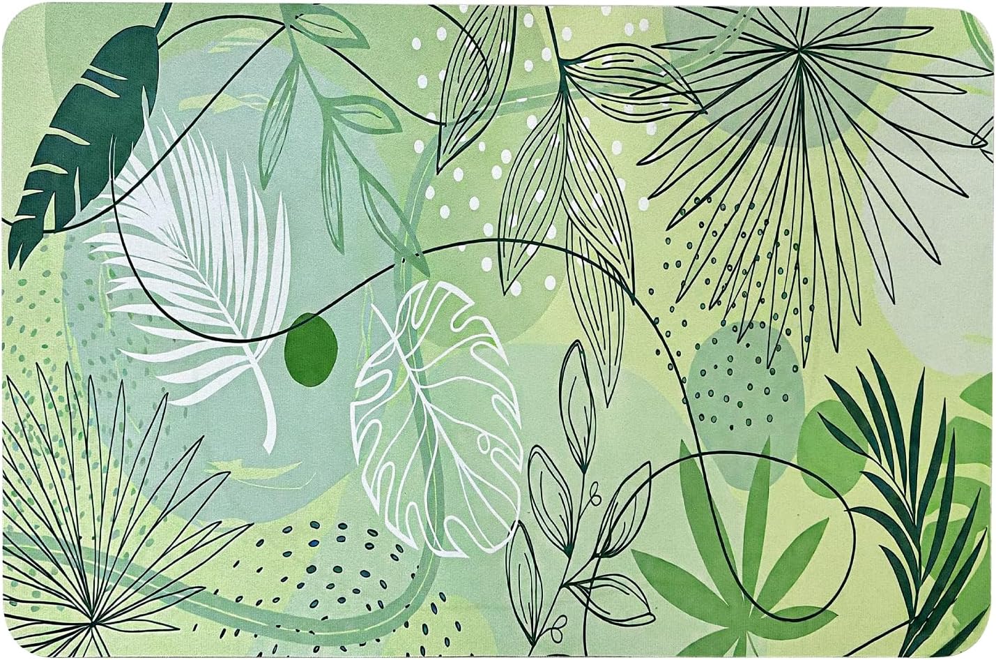 Large kitchen countertop drying mat, instant drying mat, foldable water-absorbent diatomaceous earth drying mat for kitchen plates, cups