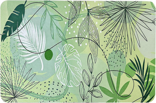 Large kitchen countertop drying mat, instant drying mat, foldable water-absorbent diatomaceous earth drying mat for kitchen plates, cups