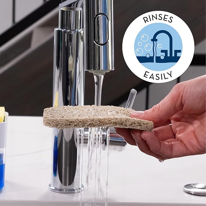 S&T INC. Bar Soap Holder for Kitchen, Bathroom, and Soap Dish, 4 Pack, Cream, 2.9 inches by 4.4 inches