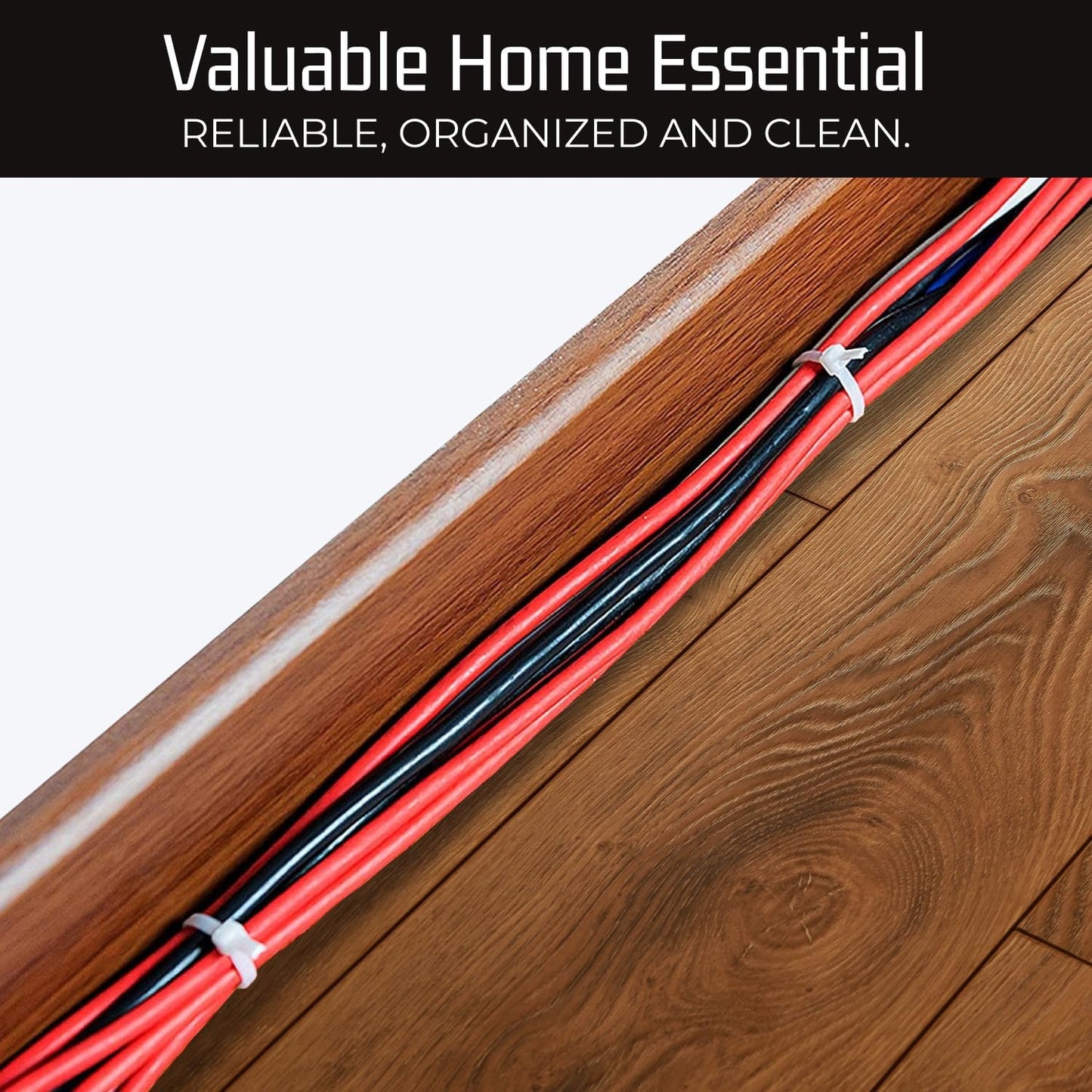 Bolt Dropper 8 Inch 1000 White Zip Cable Ties 40lbs Tensile Strength - Secure Projects with Confidence: Heavy Duty, Self-Lock Premium Nylon Cable Wire Ties for Indoor Outdoor Use