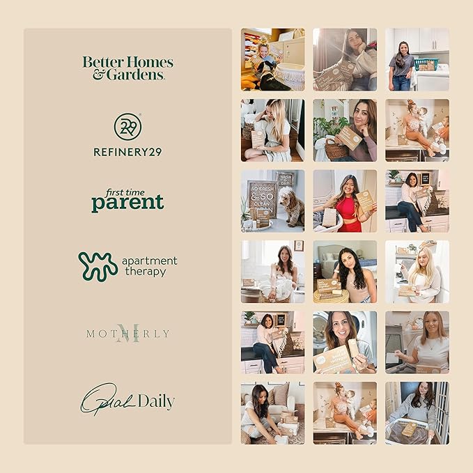 Kind Laundry Detergent Sheets with Stain-Fighting Enzymes - Plant Powered Eco-Friendly Laundry Soap Sheets - Home or Travel Laundry Detergent Fragrance Free, 18 Loads (Mom's Choice Award Winner)