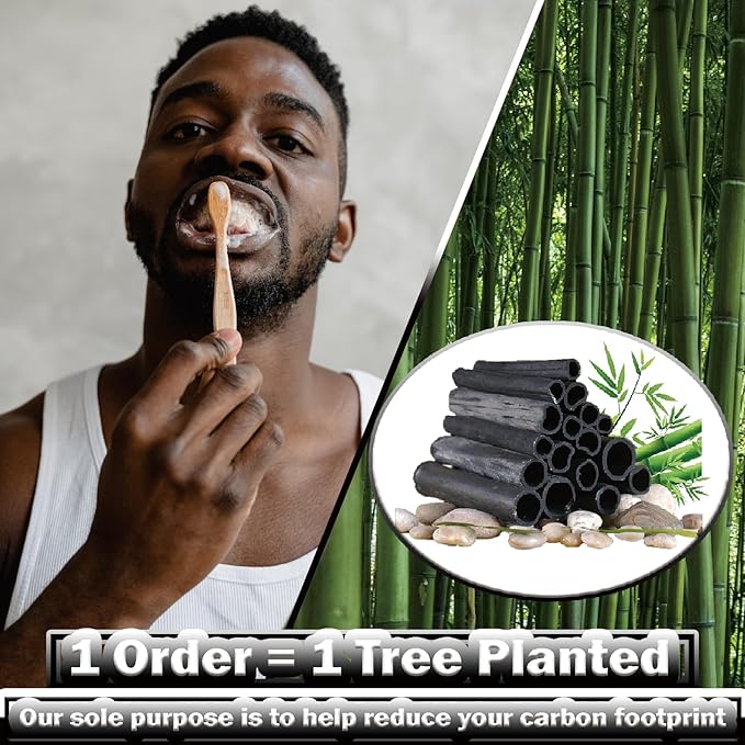 20 Count Bamboo Toothbrushes (Soft+Medium), Natural Wood Toothbrush Bulk, Eco-Friendly, BPA Free, Biodegradable & Compostable Charcoal Wooden - Reusable Travel Toothbrushes
