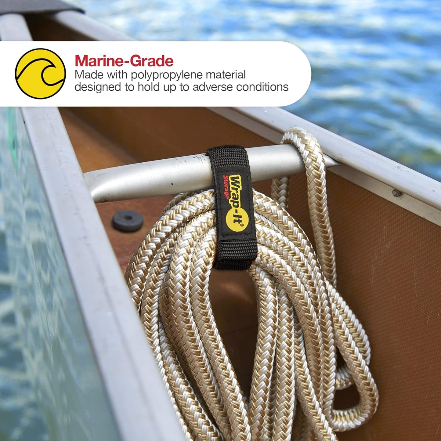 Quick-Straps by Wrap-It Storage - Assorted 12-Pack (Black) - Hook and Loop Hose and Cable Organizers