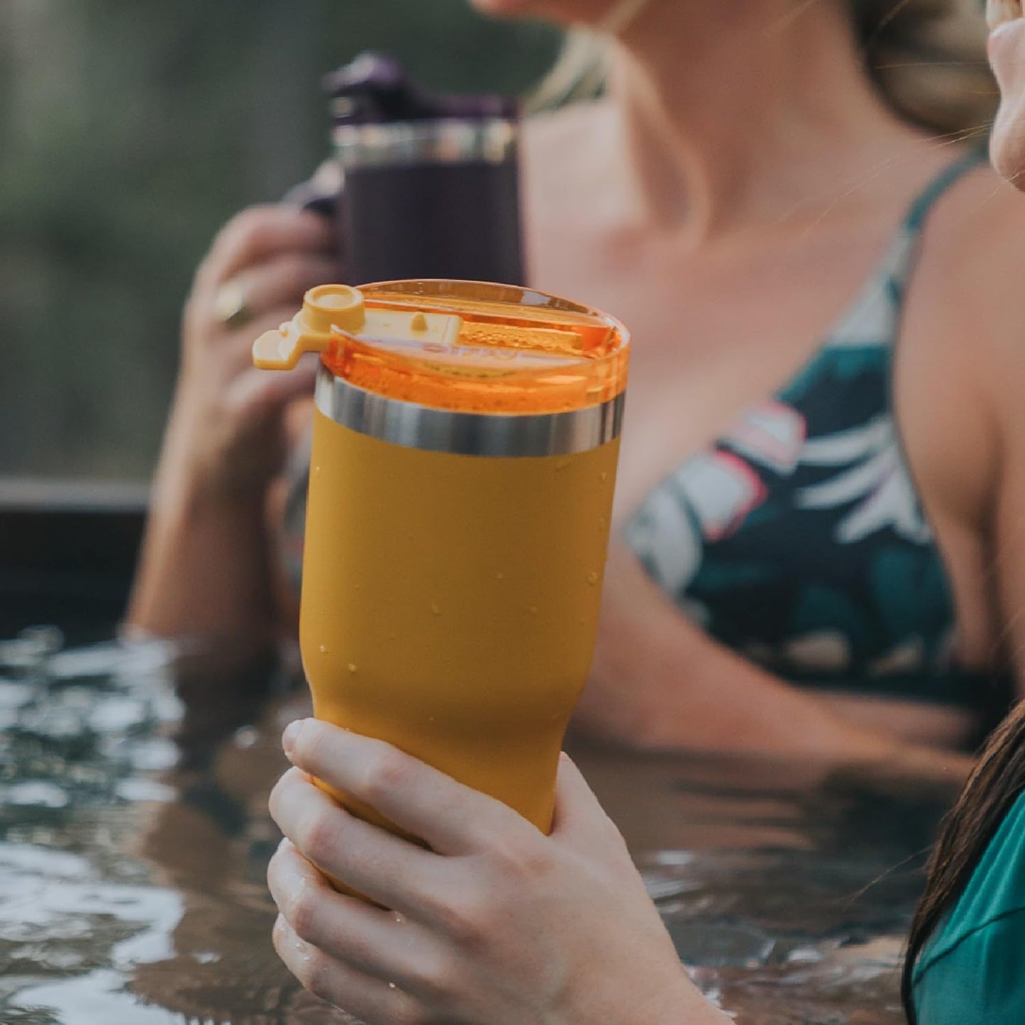 RTIC 20oz Essential Tumbler with Lid, Ceramic Lined, Insulated, Stainless Steel, Metal, Double Wall Vacuum-Insulation, Travel Cup for Iced Coffee, Tea, Hot and Cold Drink, Sage