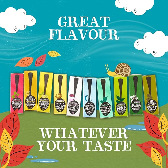 Clipper Tea Organic Fairtrade English Breakfast, Big Ben - USDA Organic, Non-GMO, Fair Trade, Sustainable Caffeinated Tea, 1 Pack, 20 Unbleached Tea Bags