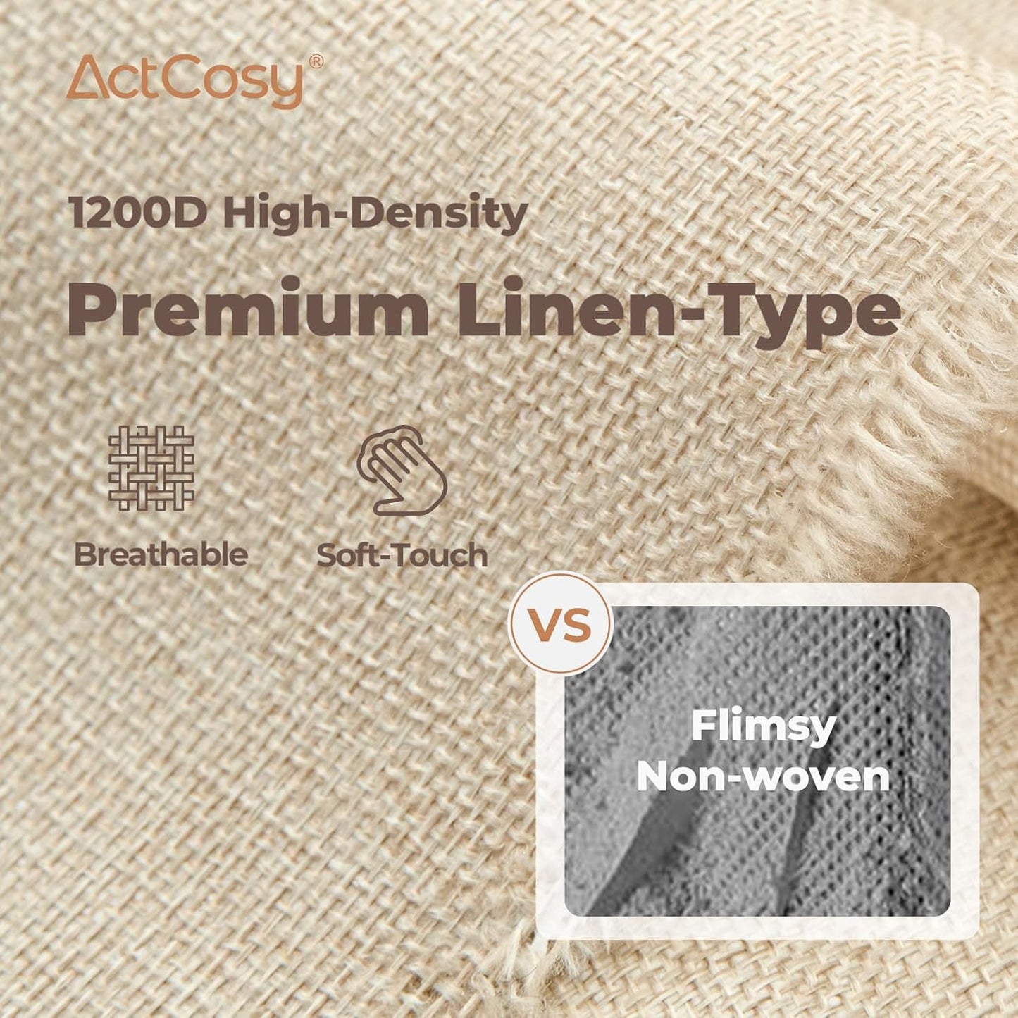 Sheet Organizers and Storage with Handles – Foldable Linen Closet Storage for King & Queen Sheet Sets – Clear Window & Removable Labels – Dustproof & Space-Saving Design, 8 Pack, Beige