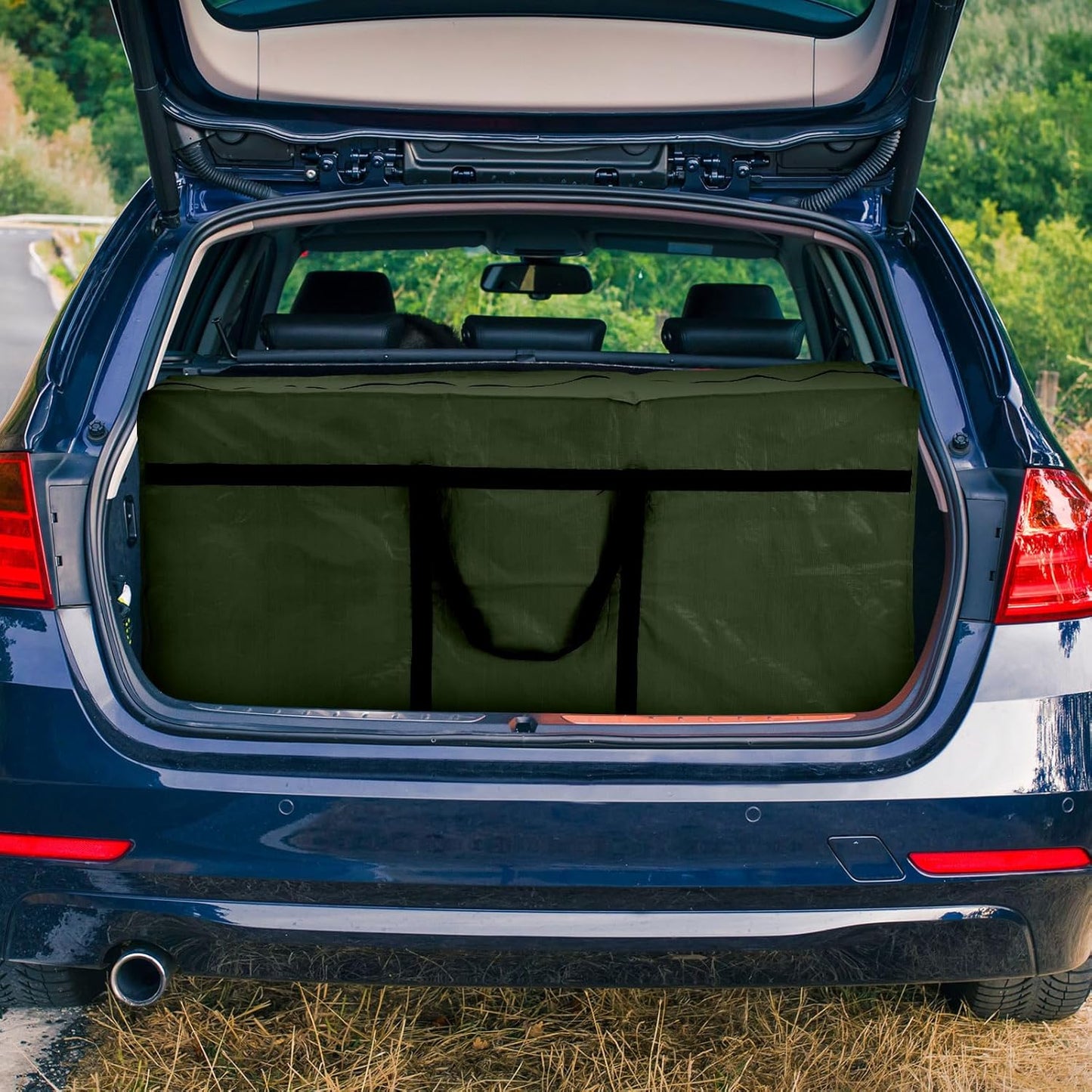 4 Pcs 96 Gallon Large Moving Bags with Zipper and Handles Foldable Storage Duffle Bags Heavy Duty Extra Large Totes for College Dorm Travel Clothes Blankets Bedding Moving (Green)