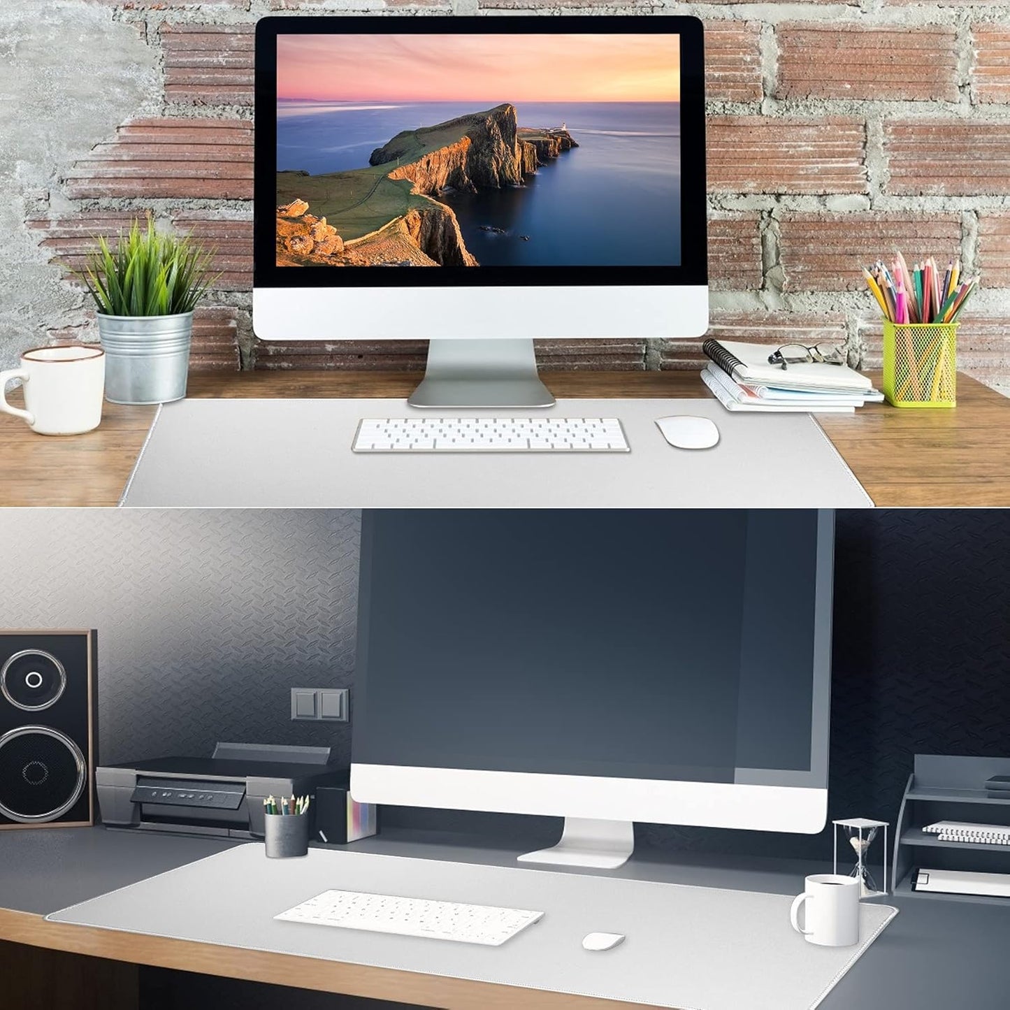 XXL Gaming Mouse Pad 35.4x15.7 Professional Large Mouse Pad & Computer Game Mouse Mat-90x40 Greyus