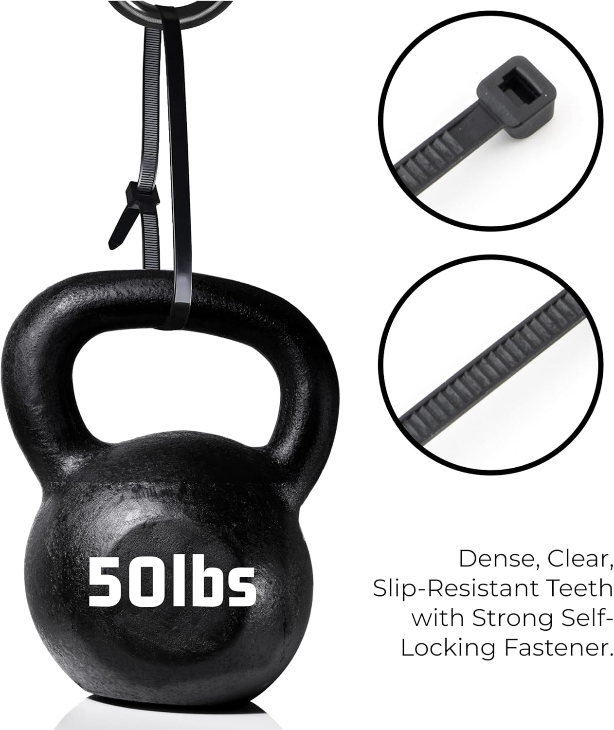 Bolt Dropper 11" Black Cable Ties, 1000 Pack, 50 lbs Tensile Strength - Heavy Duty Zip Ties, Self-Locking Premium Nylon Tie Wraps for Indoor and Outdoor Cable Management (Black)