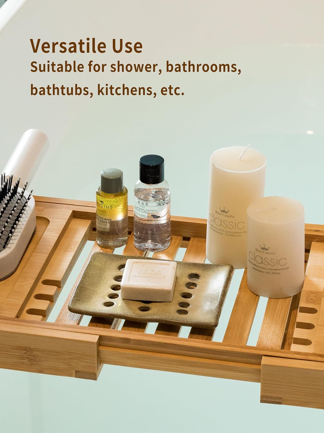 Soap Dish for Shower, Shower Soap Holder for Bathroom, Porcelain Japanese Soap Tray, Keep Dry, 5" x 3.8" Used in Kitchen, Bathroom and Bar Sink, Yellow