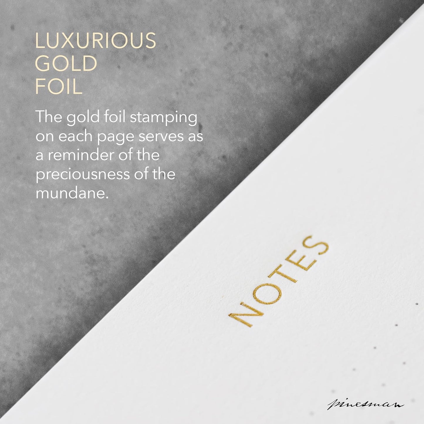 Mouse Pad Notepad for Professionals, 9.8" x 7.9", 50 Sheets, Minimalist, Gold Foiled, Dotted Layout, Executive's Desk Note Pad, To Do List Notepad, Eco-friendly, FSC™ Certified Planner Pad