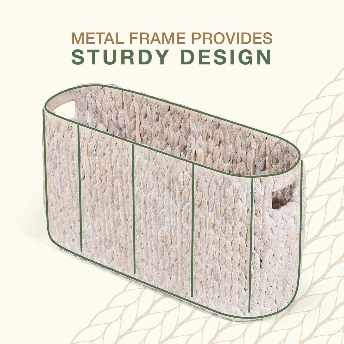 Toilet Paper Storage Basket, Toilet Paper Holder with Storage for Up to 8 Rolls, Rattan Bathroom Accessories