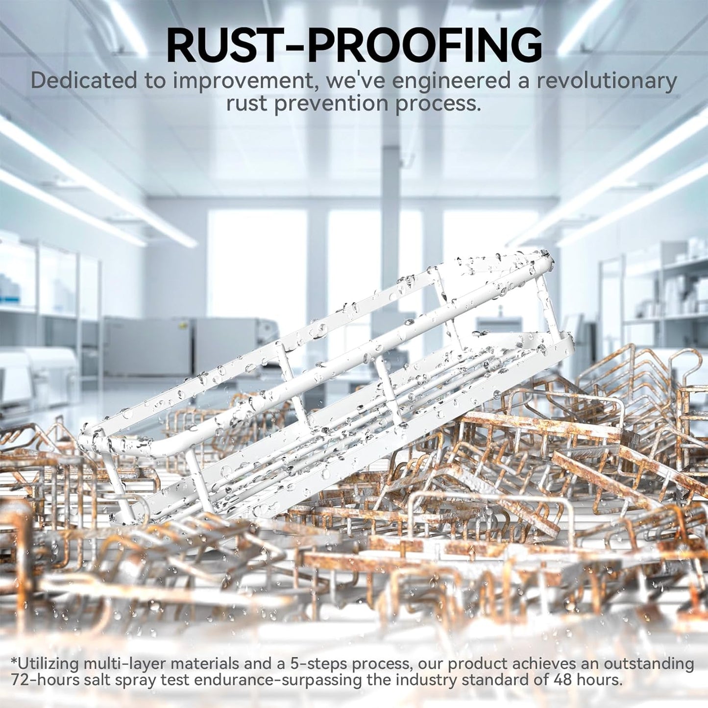 YASONIC Shower Caddy, 6 Pack Large Capacity shower organizer with Soap Holder and 12 Hooks, Rustproof Shower Shelves for Inside Shower, No Drilling&Sleek Bathroom Organizers and Storage White