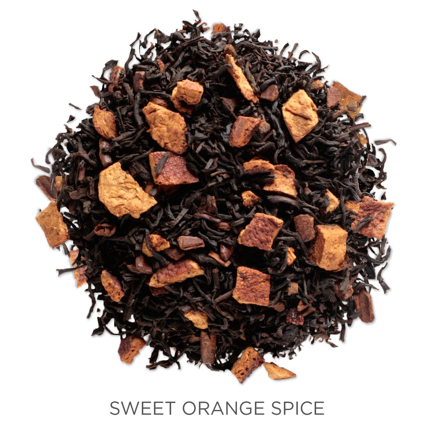 Tea Forte Sweet Orange Spice Premium Loose Leaf Caffeinated Black Tea Blend Canister, Makes 35-50 Cups, Round Canister