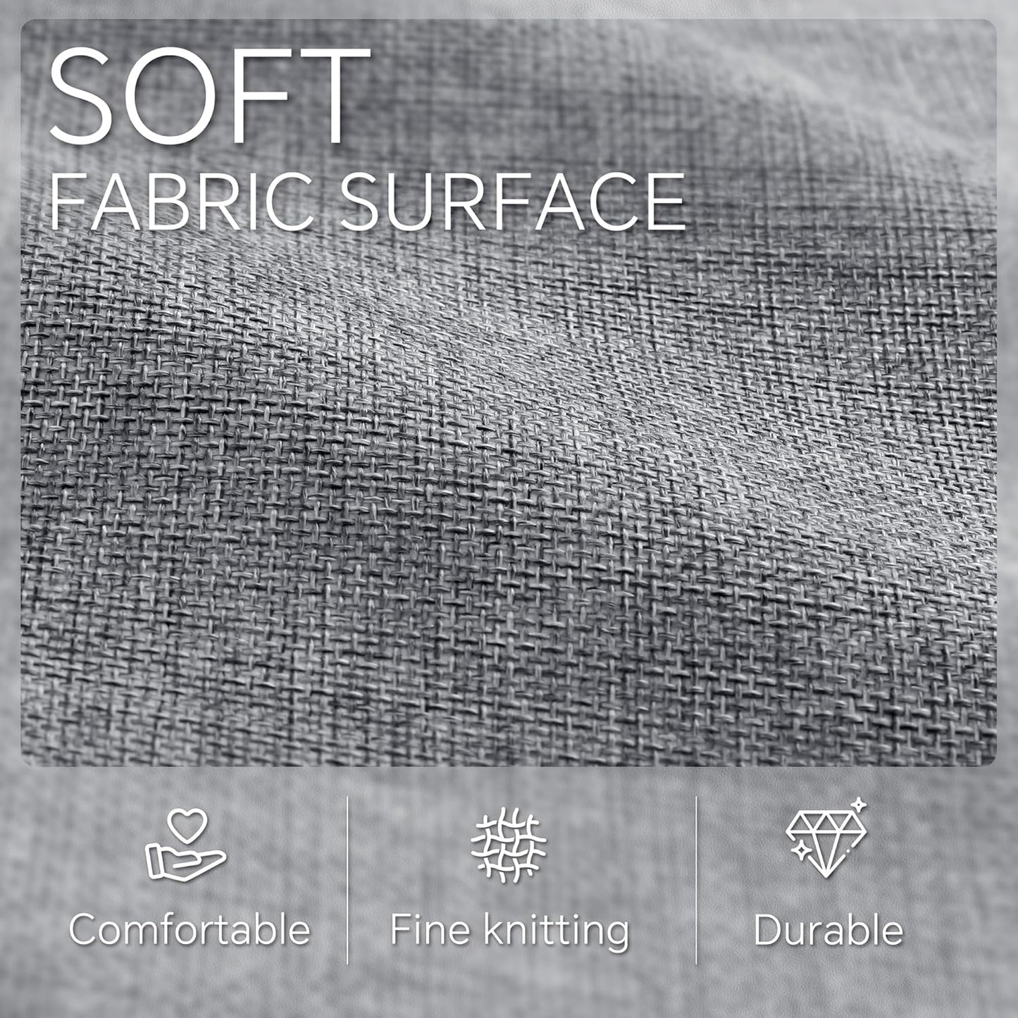 Cube Storage Baskets 6 Pack, 11x11 inch Foldable Cube Storage Bins with Leather Handles for Shelf Closet Nursery Toys (Black/ Gray)