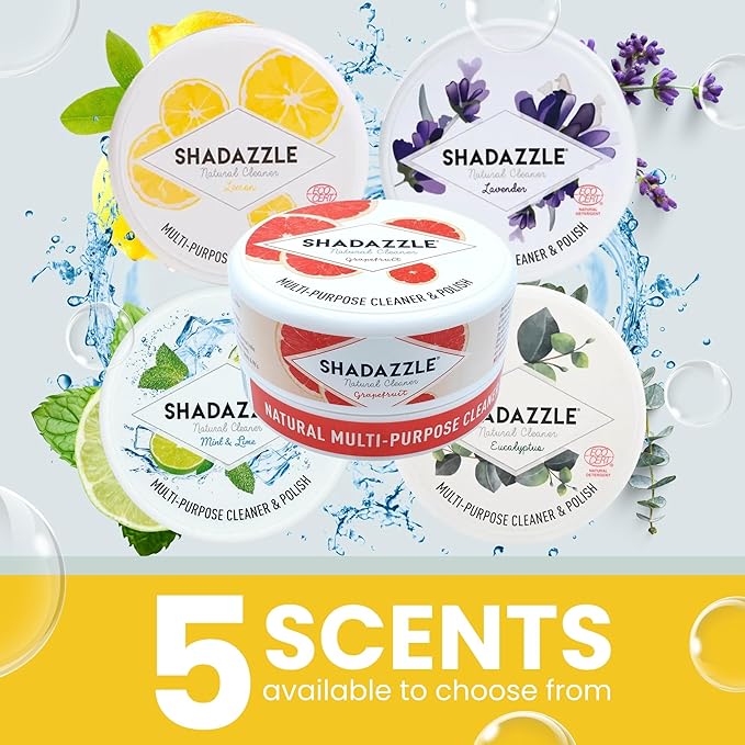 Shadazzle Natural All Purpose Cleaner and Polish – Eco friendly Multi-purpose Cleaning Product (1 Pack, Lemon)