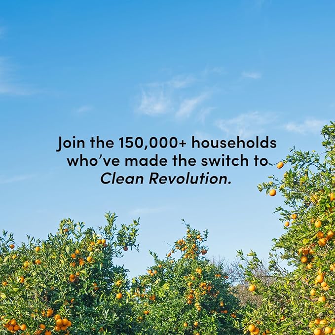 Clean Revolution SuperCharged Multi-Surface Cleaner, Non-Toxic, Eco-Friendly & Plant-Based, Ready to Use, Dreamy Citrus, 128 Fl Oz