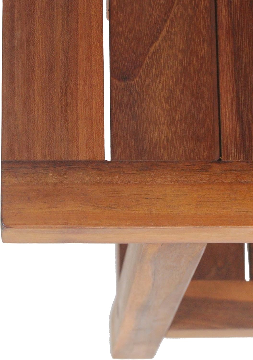 AquaTeak The Original 36" Spa Teak Shower Bench with Shelf & AquaTeak Two-Step Care Kit