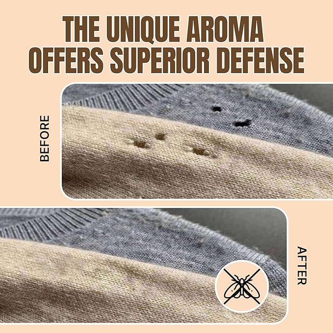 50 Cedar Balls for Clothes - Fresh Smell for Closets and Drawers - Protection for Garments - Cedarwood Closet Freshener & Protects from Moths - Wood Block for Drawer & Storage