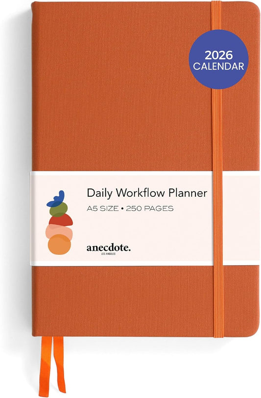 Anecdote 2026 Planner: A Monthly, Weekly & Daily Planner 2026 for Planning Your Success - A5 Size Hardcover Start Anytime and Achieve your Goals - Nutmeg