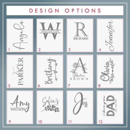 Personalized Tumbler with Engraved Name - 12 Designs, 30 Oz Coffee Tumbler with Slider Lid, Gray, Double Wall Insulated - Custom Gifts for Him & Her