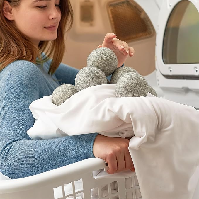 GLEENER Dryer Dots Fabric Softener | 100% New Zealand Wool | Extra large 3 pack | Grey (3)