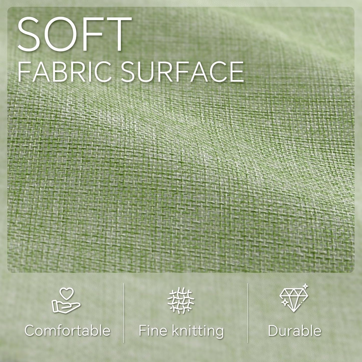 Cube Storage Baskets 6 Pack, 11x11 inch Foldable Cube Storage Bins with Leather Handles for Shelf Closet Nursery Toys (White/ Green)