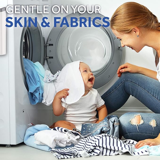 Miracle Made Liquidless Laundry Detergent Sheets – Eco-Friendly, Gentle Fabric Softener – No Dye, Bleach, or Paraben– 32 Strips (64 Loads) – Fresh Linen Scent