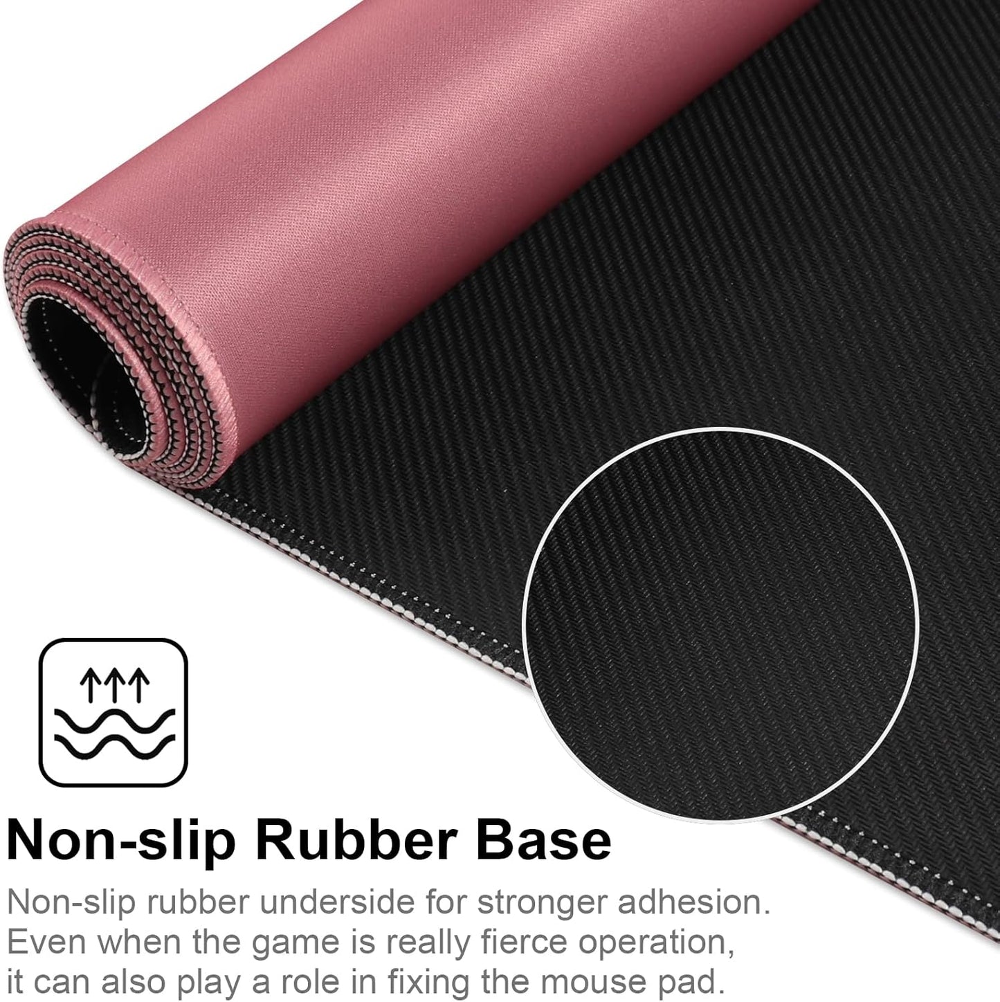 XXL Gaming Mouse Pad 35.4x15.7 Professional Large Mouse Pad & Computer Game Mouse Mat-90x40 Darkpinkus