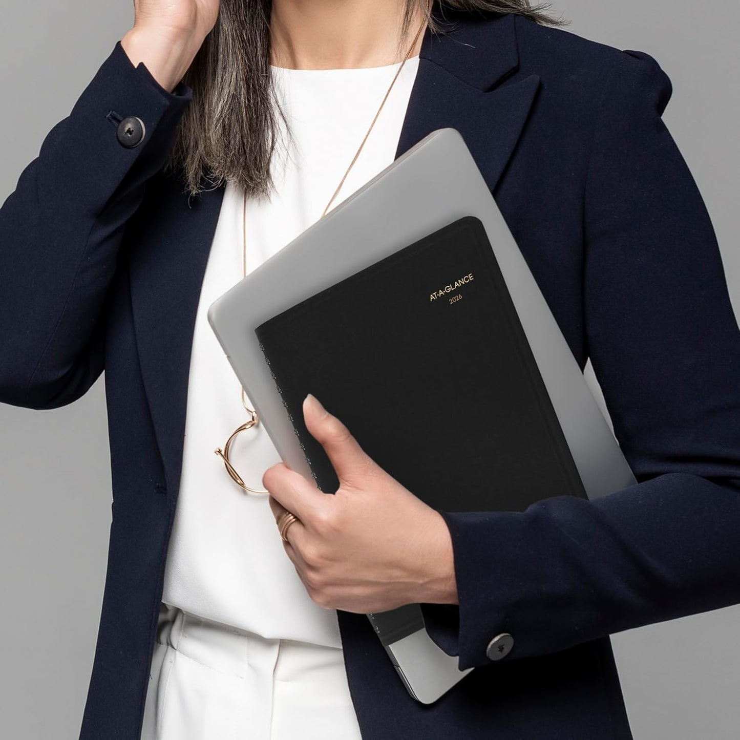 AT-A-GLANCE 2026 Appointment Book Planner, Daily, 8" x 11", Large, Four Person Group, Black (708220526)