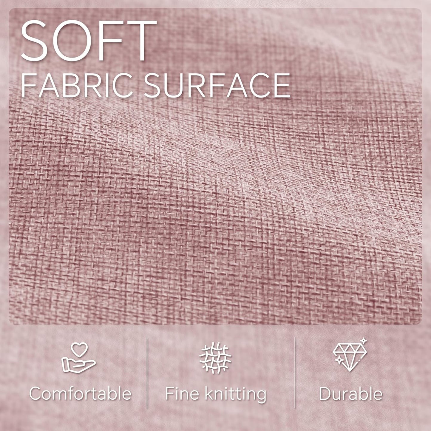 Cube Storage Baskets 6 Pack, 11x11 inch Foldable Cube Storage Bins with Leather Handles for Shelf Closet Nursery Toys (White/ Pink)